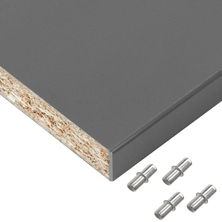Einlegeboden, Regalboden nach Mass - 1,9 cm Starke Spanplatte, melaminbeschichtet, einseitige ABS-Ka