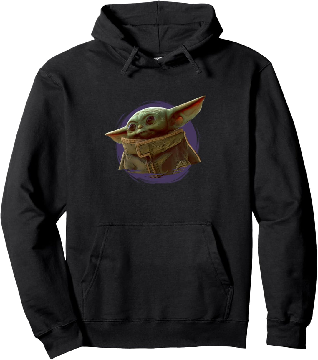 Star Wars The Mandalorian The Child Purple Smoke Pullover Hoodie