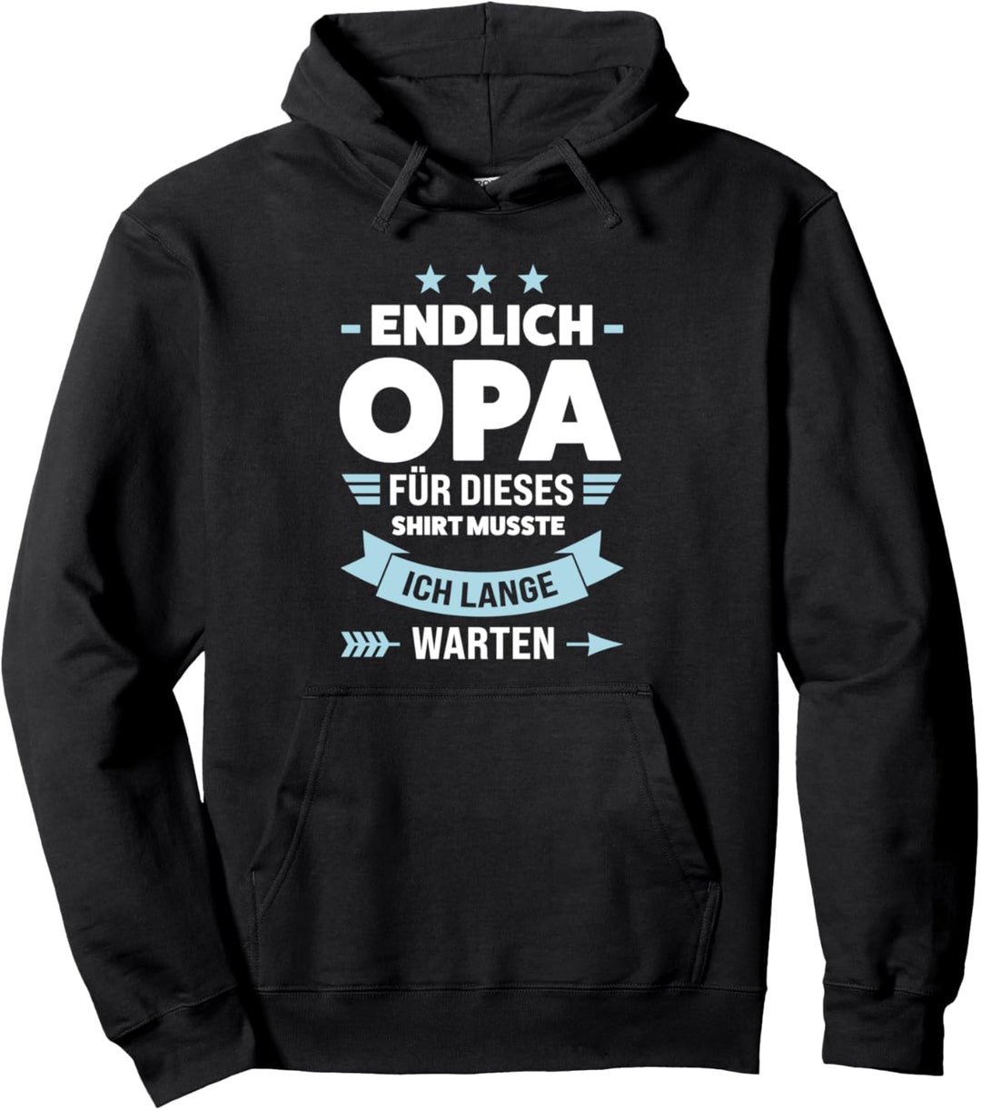 Schriftfamilie Endlich Opa Opa Pullover Hoodie
