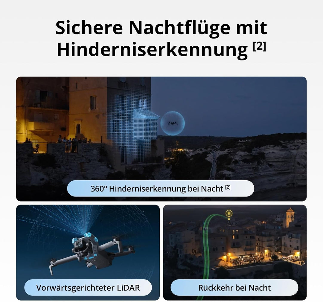 DJI Mini 4 Pro Fly More Combo Bundle, faltbare mini-Drohne mit 4K HDR-Videokamera, 34 Minuten Flugze