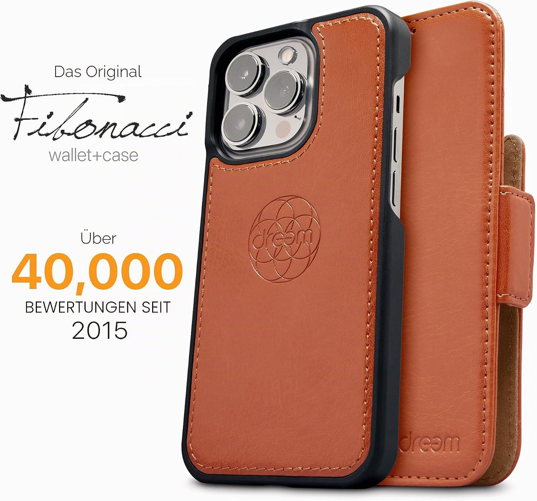 Dreem Fibonacci iPhone 13 Pro Max Brieftaschen-Etui / 2-in-1 stossfestes Etui und abnehmbares Folio
