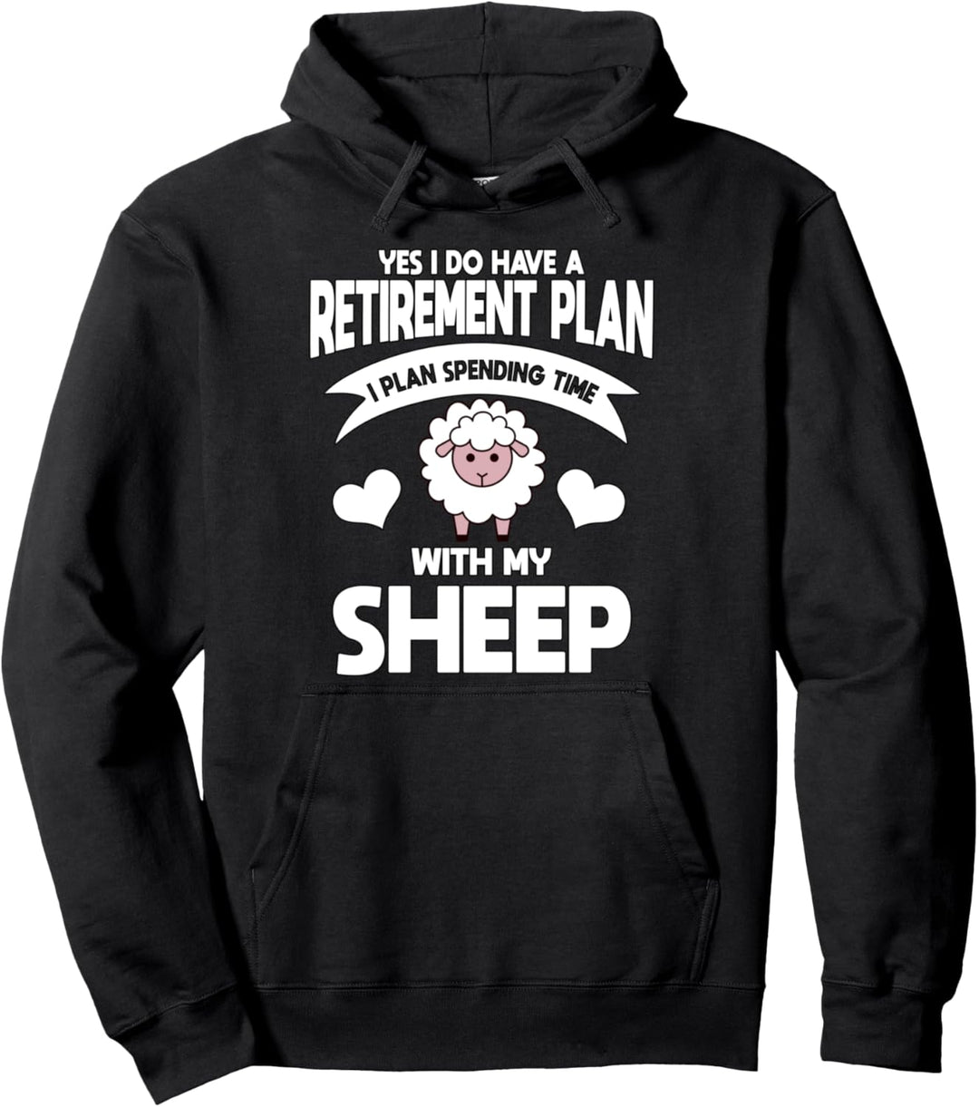Ruhestand Schaf Pension Rente Rentner Schäfer Sachen Schaf Pullover Hoodie