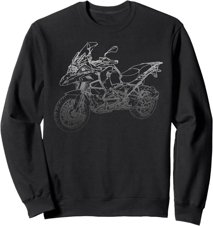 Motorrad Pencil Motiv R1200GS K51 ADV Enduro Touring Sweatshirt