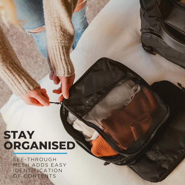 Gomatic Packing Cubes Kompressions-Gepäck-Organizer für Handgepäck, Koffer, Reisetaschen, Klein - Gr