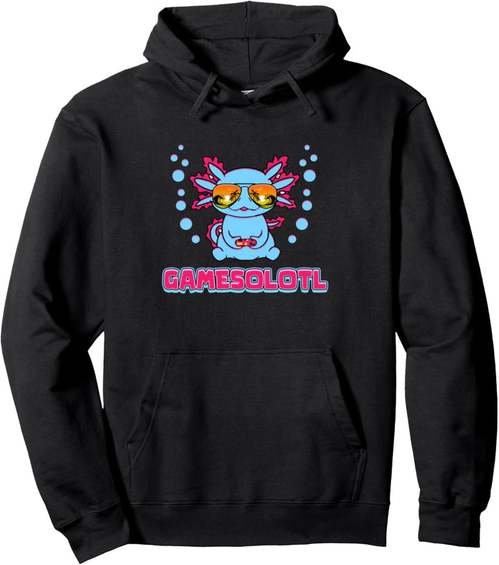 Gamesolotl Gamer Axolotl Gaming Pullover Hoodie