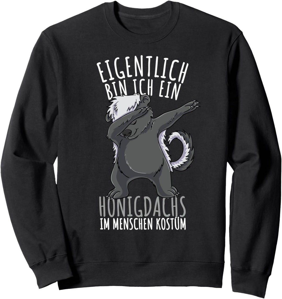 Dabbing Honigdachs Kostüm Mädchen Honigdachs Sweatshirt