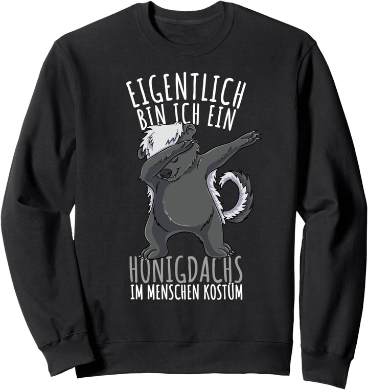 Dabbing Honigdachs Kostüm Mädchen Honigdachs Sweatshirt