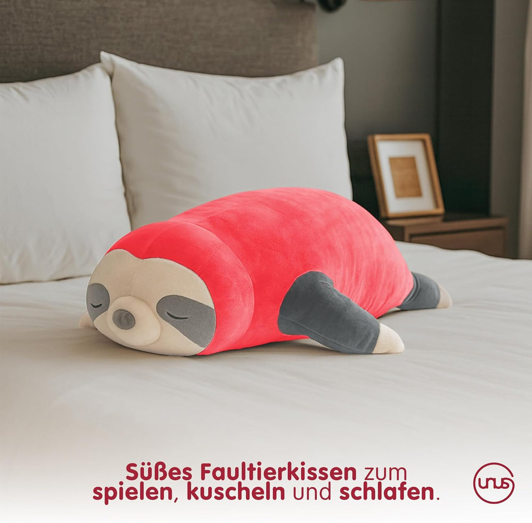 UNUS Seitenschläferkissen Stillkissen Lagerungskissen Faultier Kissen für Kinder Dekoration extrem w