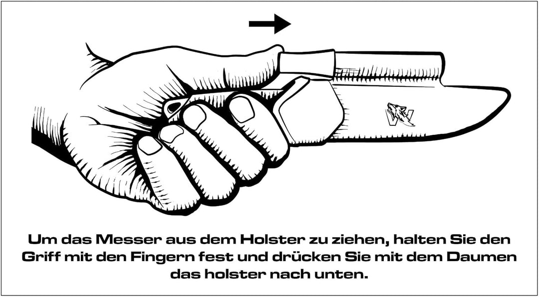 ODENWOLF W-KIDS – Kinder Schnitzmesser Set mit robuster Scheide &amp; süssem Kindermesser Führerschein –