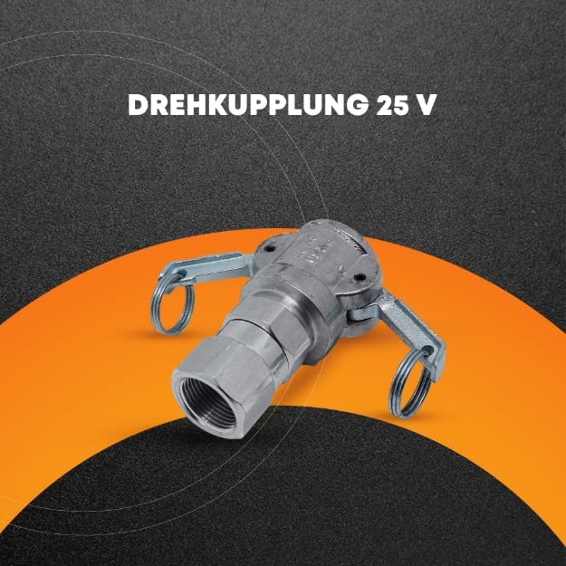 Frank Eiselt Dreh Kupplung 25 M-Teil, Mörtelschlauch Kupplung, Verputzmaschine