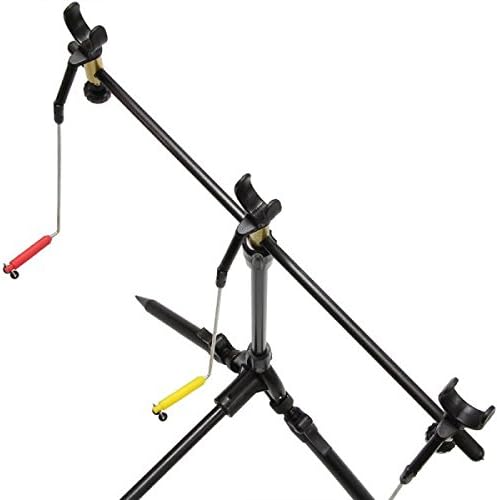G8DS® Set Rod Pod Rutenhalter + Tragetasche inklusive 3 Bissanzeiger mit Lautstärkeregler Karpfen An