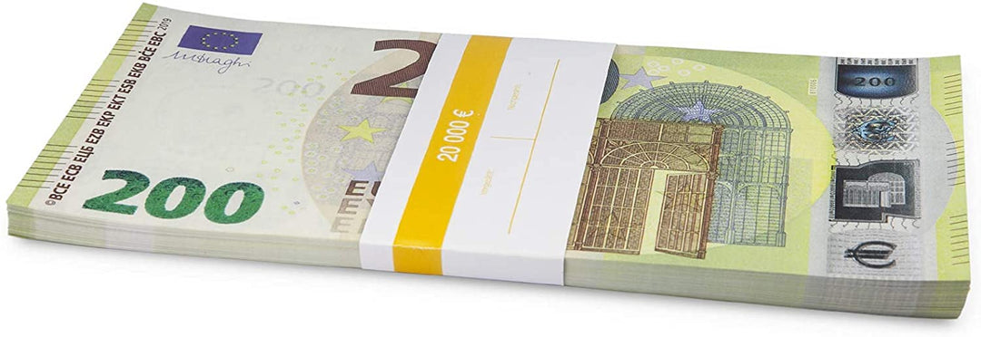 Litfax GmbH 200€ Euroschein/Euro-Geldscheine ca. 199x103 mm/banderoliert, je Pack. 75 Stück (10 PG)