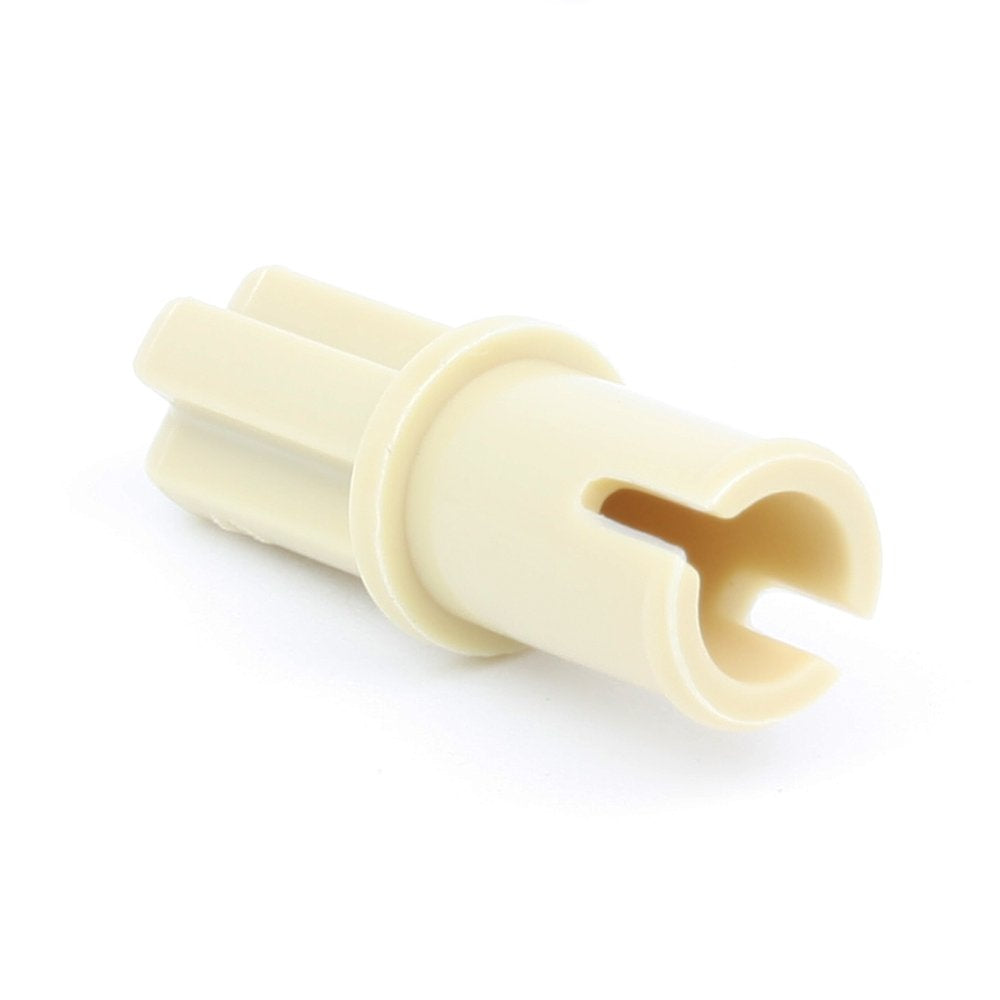 50 Stück LEGO TECHNIC "Achse mit Pin" in Beige.