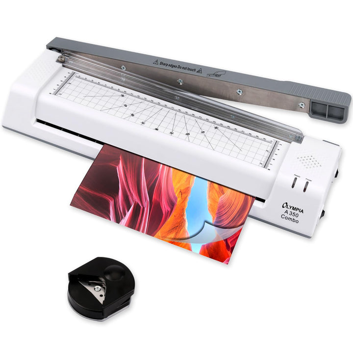 Olympia A 350, Kombi Laminier- und Schneidegerät für A3, 75/80 - 125 Micron, 3130 Single, Single