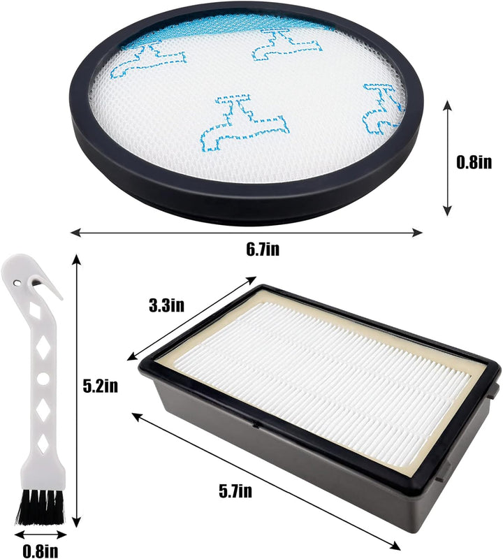 Odashen 4x Hepa Staubsaugerfilter-Set für Rowenta Compact Power XXL RO4825EA RO4871EA RO4855EA RO488