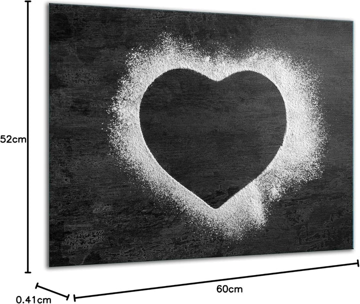 TMK ArtDeko Herdabdeckplatte 1 Teilig 60x52 cm - Spritzschutz Herdabdeckung – Herdschutz aus Sicherh
