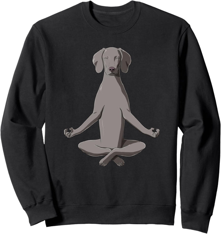 Yoga Hund Weimaraner Sweatshirt