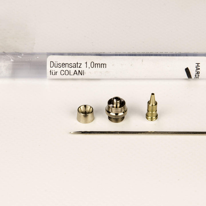 Kit completo 1.0 ago, Duse e puntale per aerografo Colani