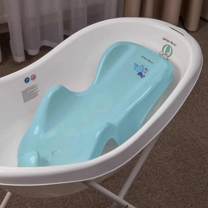 BABYLON Aqua Mini Baby Badewannensitz, ab 0-6 Monate, Antirutsch, Blau blau 2, blau 2