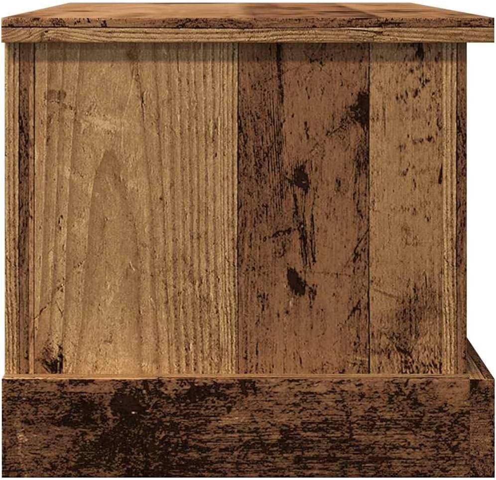 vidaXL Truhe Altholz-Optik 30x50x28 cm Holzwerkstoff, Aufbewahrungsbox, Werkzeugtruhe, Deckenbox, We