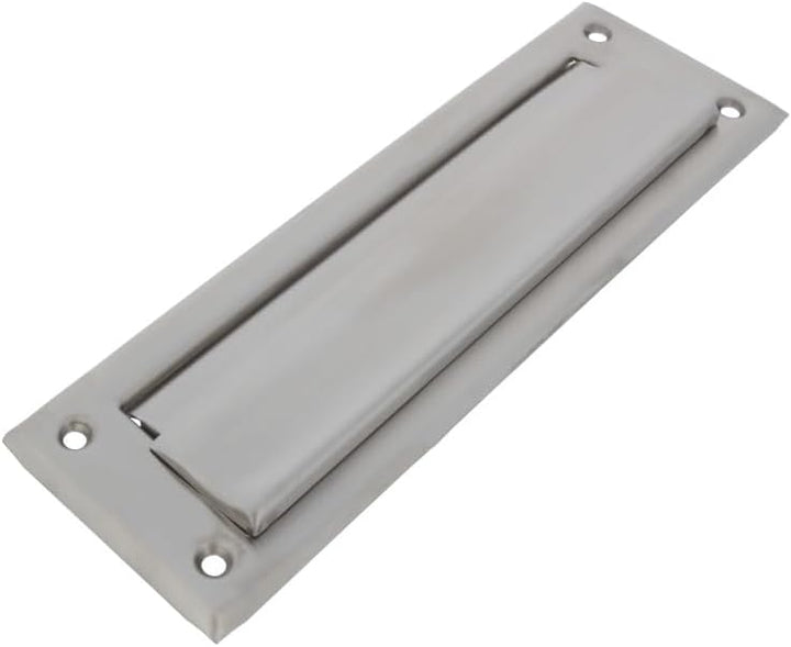 Amig - Briefkastenschlitz Edelstahl Silber Mod. 1 - Klappe für Wände oder Türen - Briefsammler mit E