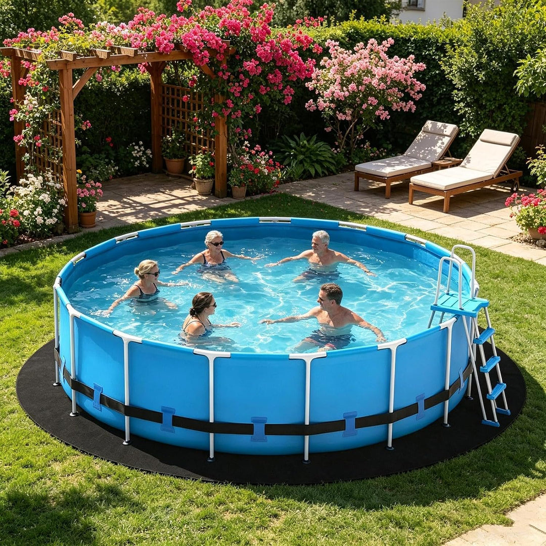 Generisch Pool Unterlage Rund, Pool Bodenplane Runden, Runde Poolmatte, Pools Bodenmatte, Stichfeste