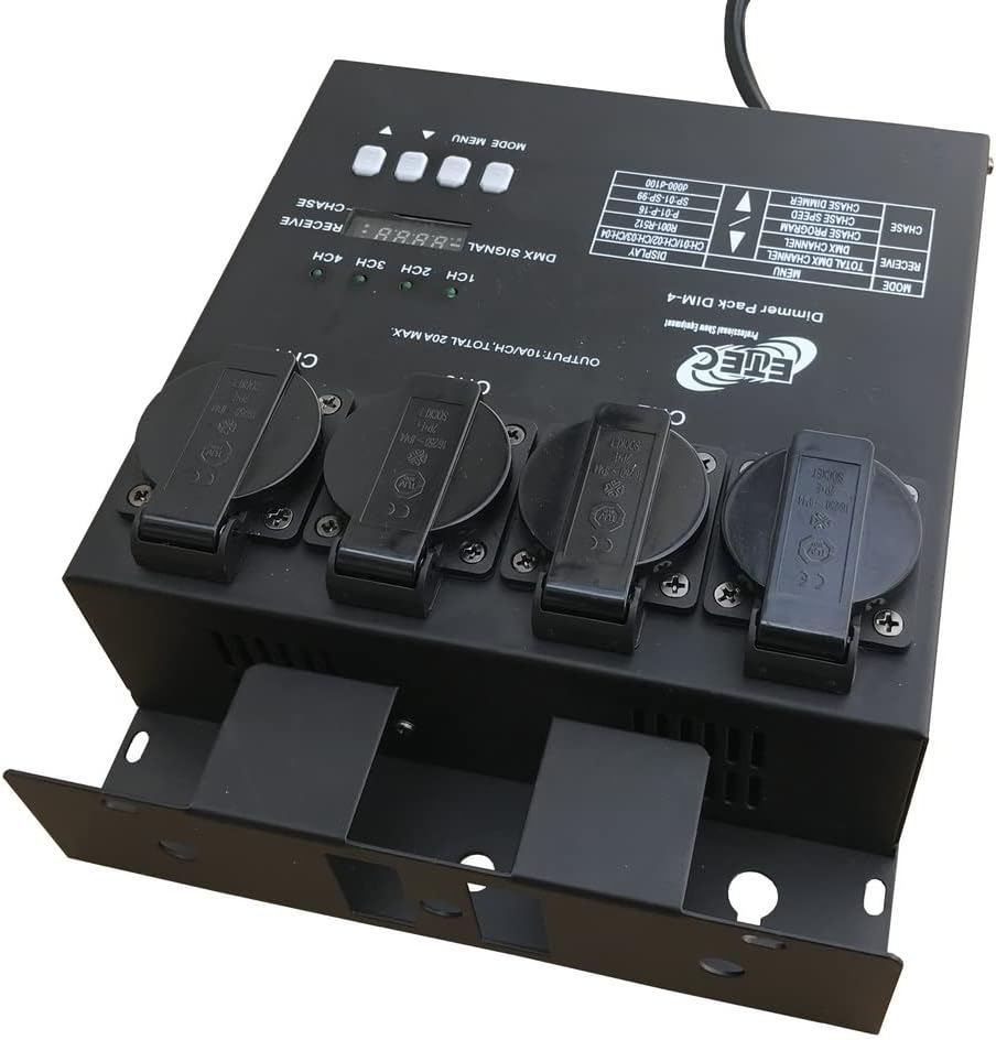 ETEC Dimmer Pack DIM-4 DMX MultiDim Schuko Stromverteiler Disco Party