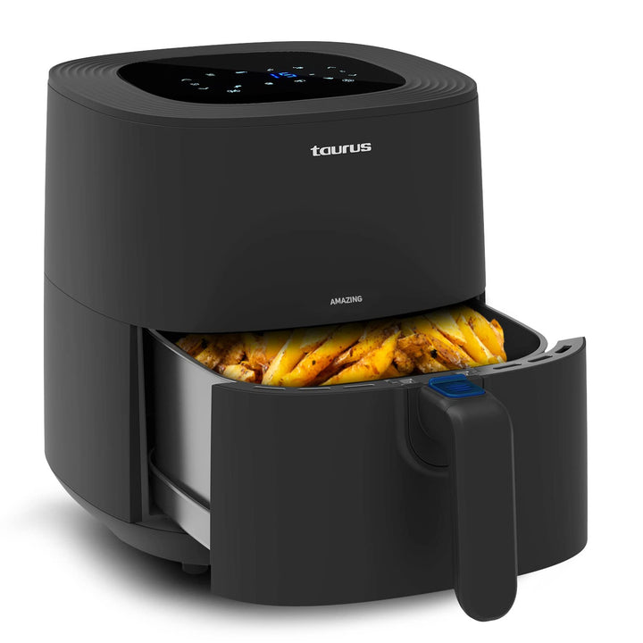 Heissluftfritteuse | ohne Öl | 5,5 l | 800 g Kartoffeln | 8 Programme | Touchscreen | Timer | bis 20