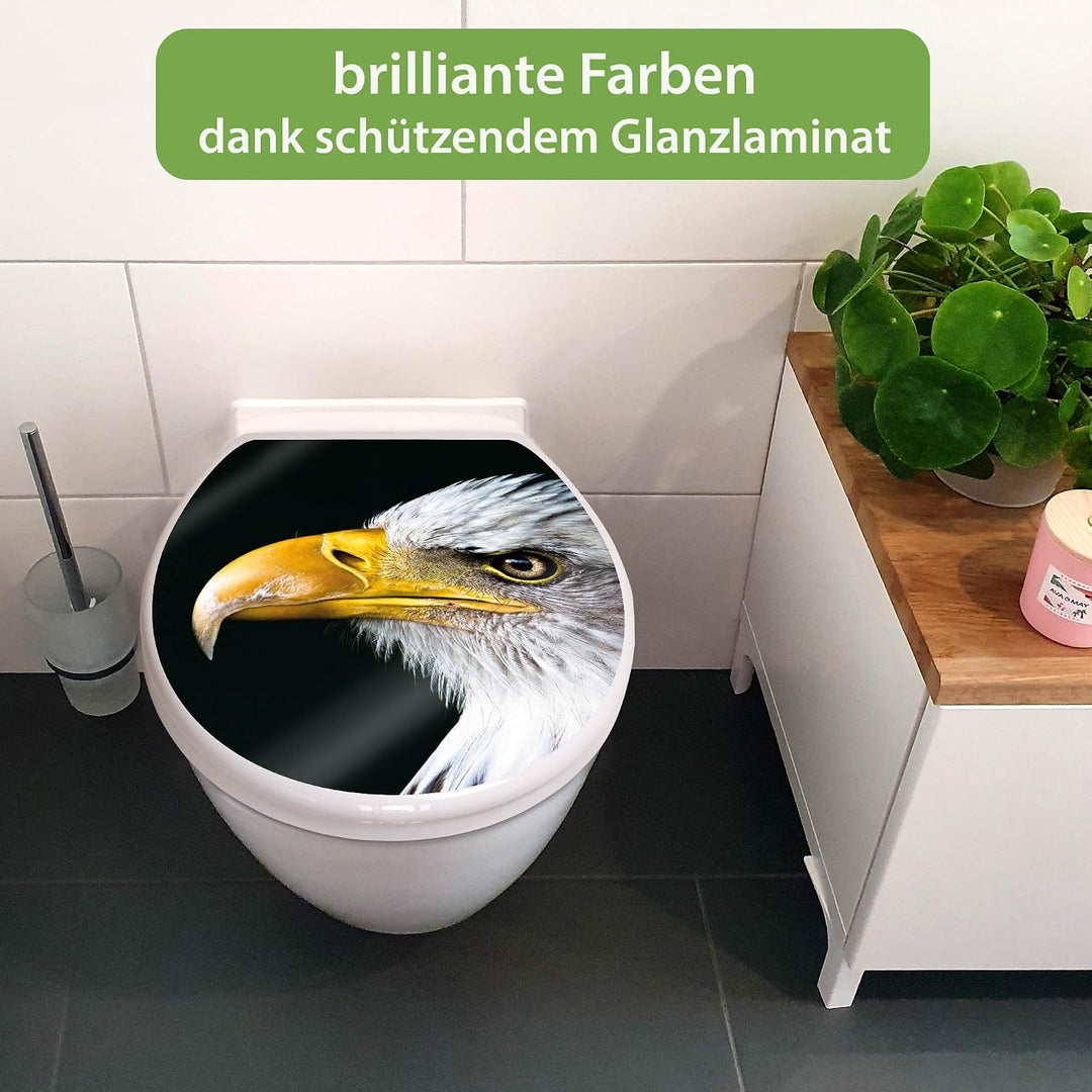banjado Toilettendeckel mit Absenkautomatik 44,5x37cm - Soft Close Toilettensitz - WC Sitz mit Absen