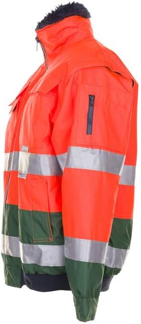 Planam Unisex Warn-comfortjacke Comfort-Jacket High Visible Size M in orange/marine blue (pack of 1)