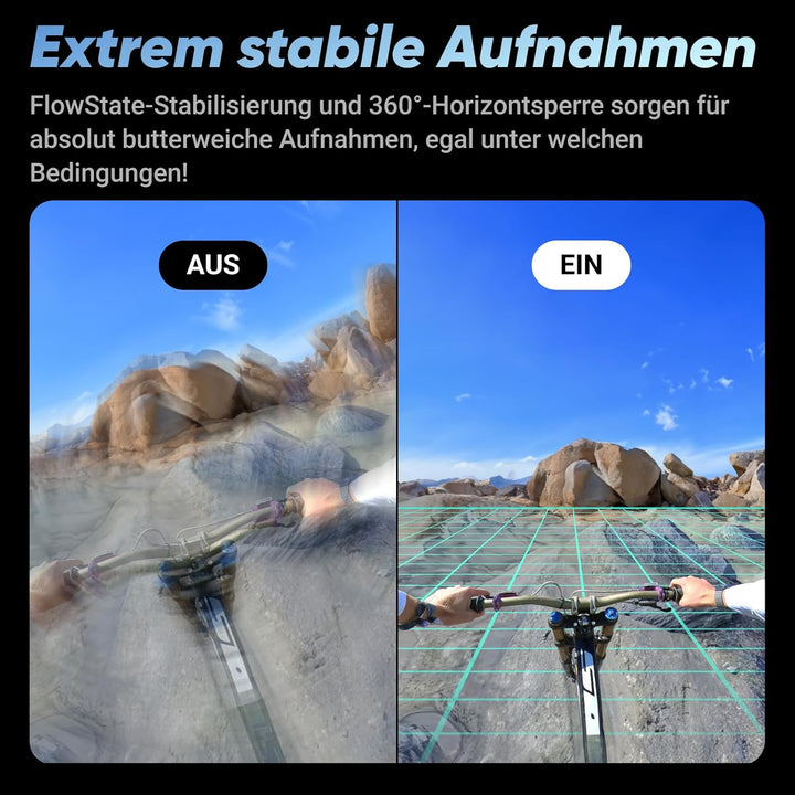 Insta360 X4 Adventure Bundle - 8K wasserdichte 360 Action Kamera, 4K Weitwinkel-Video, unsichtbarer