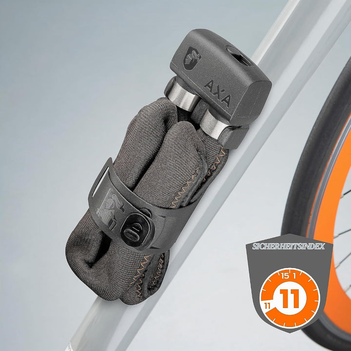 AXA Foldable 1000 – Faltschloss – Sicherheitsstufe 11 – Geeignet für Fahrradversicherung – Gliederdu