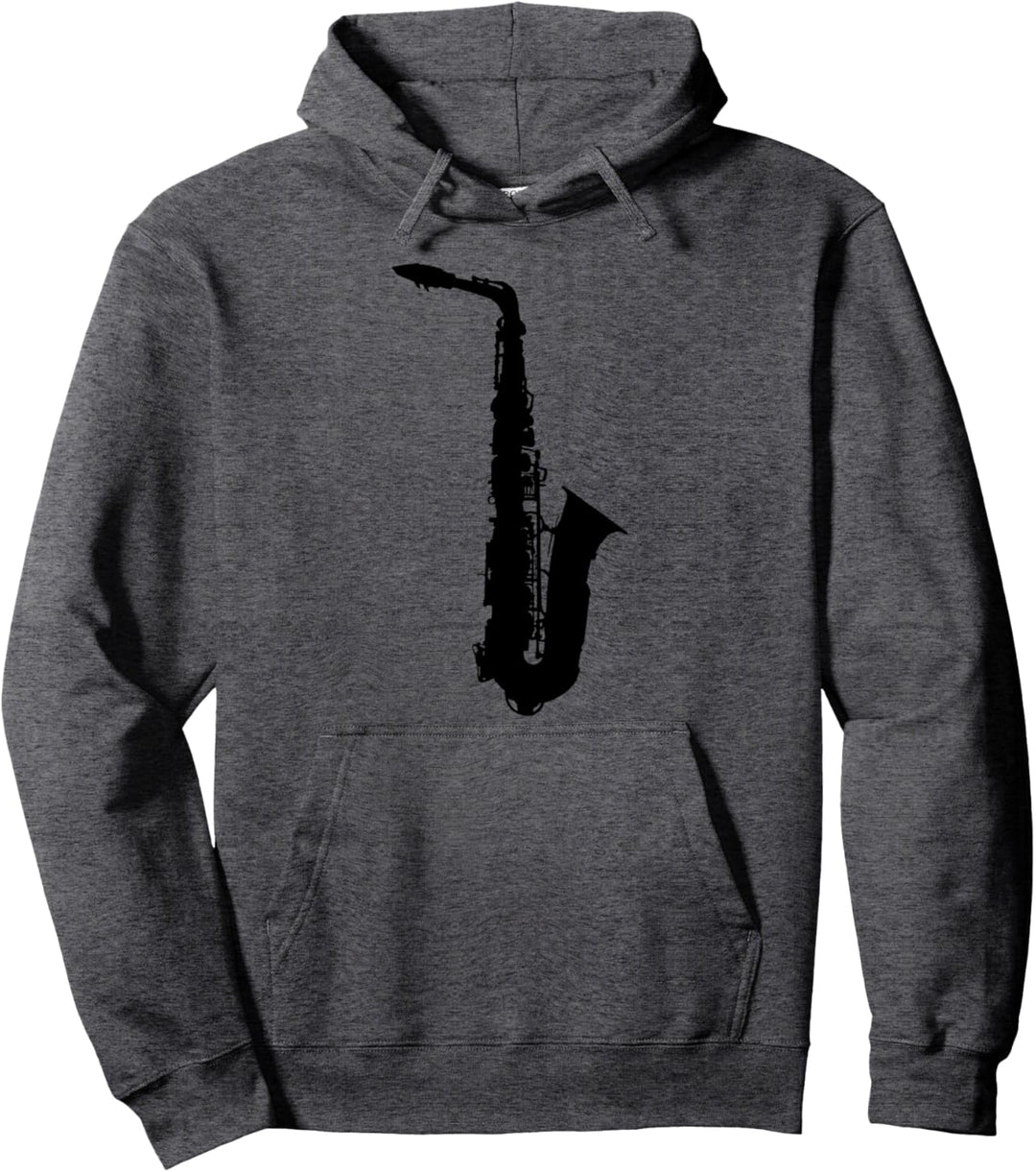 Saxophon Silhouette Pullover Hoodie