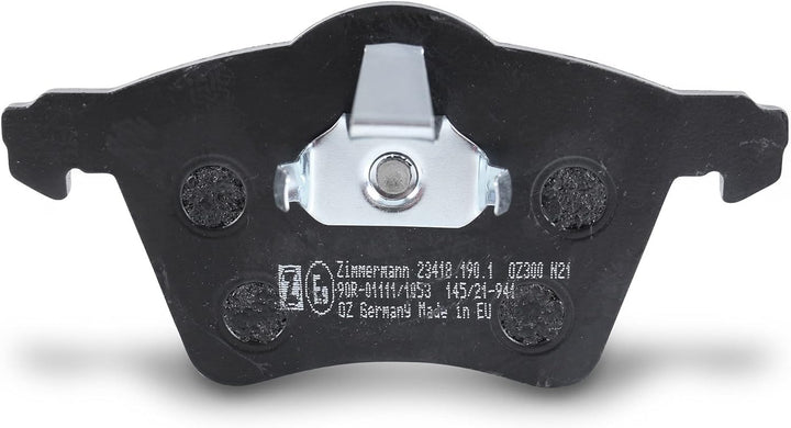 ZIMMERMANN 23418.190.1 Serie Bremsbeläge, vorne, 1 Sensor, inklusive Platte dämpfend