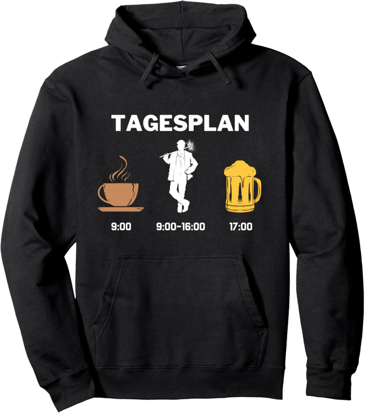 Schornsteinfeger Tagesplan Schornstein Kaminkehrer Pullover Hoodie