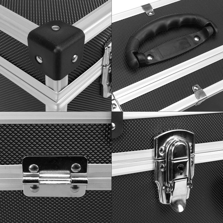 anndora CD Koffer für 60 Standard CD Cases - 43 x 29 x 18,5 cm - Schwarz 60 CD's schwarz, 60 CD's sc