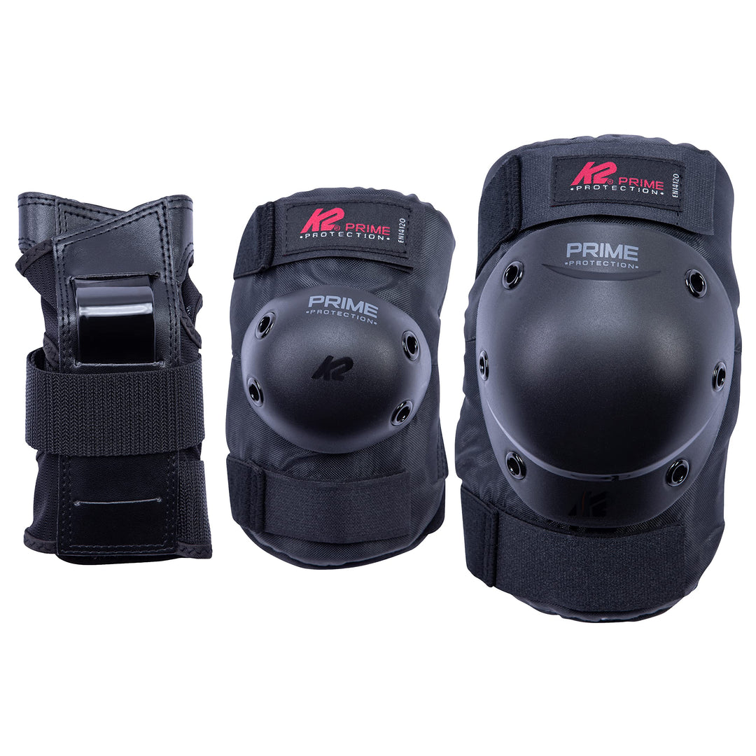 K2 Herren Prime Pad Set M S (Knee: A:34-38cm B:31-34cm / Elbow: A:22-25cm B:21-24cm / Wrist: A:19-21