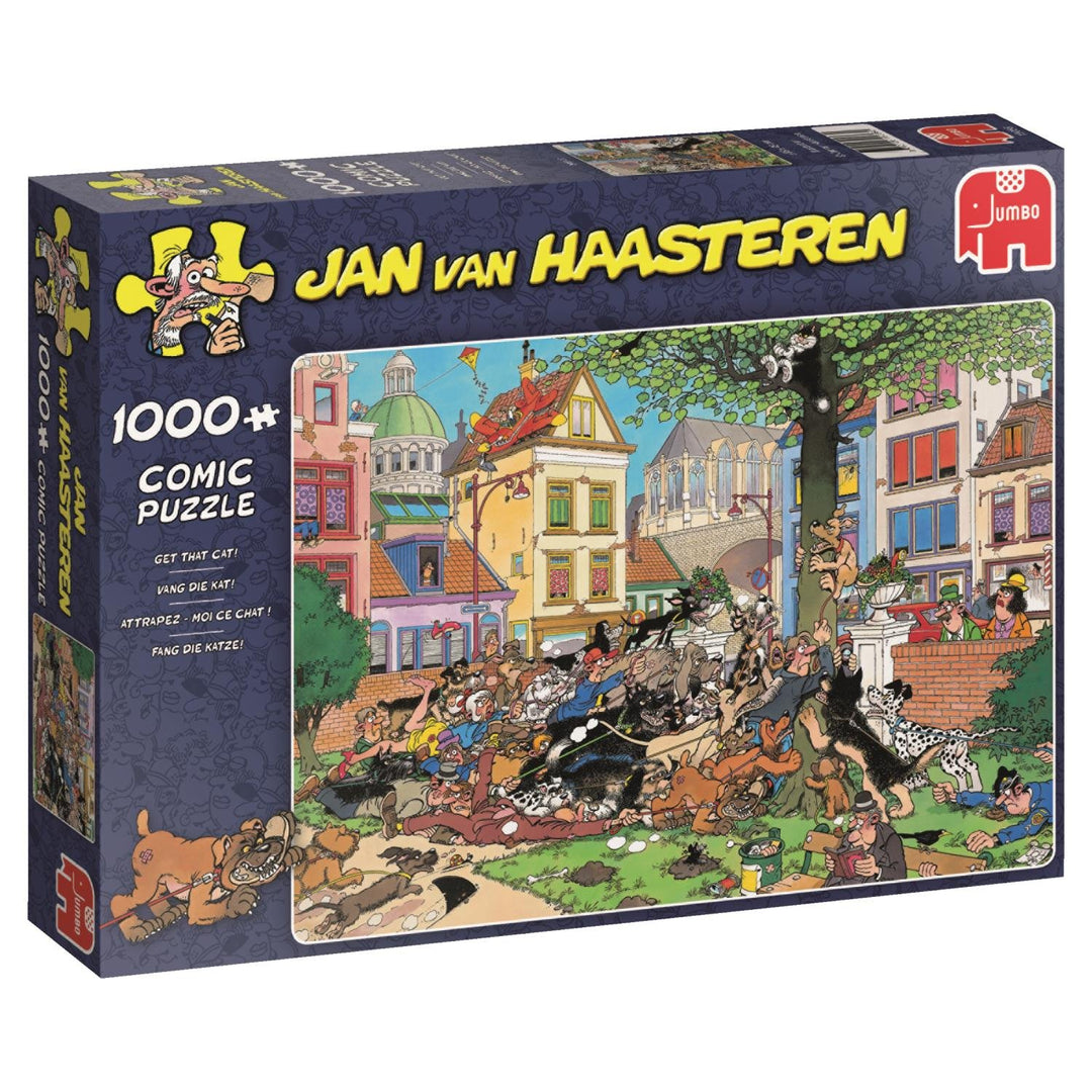 Jumbo 19056 Puzzle Jan Van Haasteren-Fang die Katze, 1000 Teile