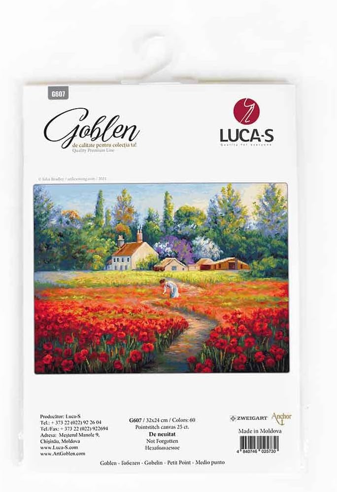 Luca-S Gobelin Set "Unvergessliche", Zählmuster, 32x24cm