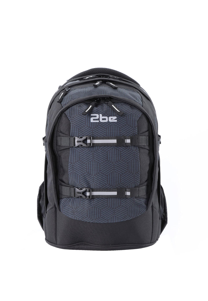 2be Schulrucksack 66320 Ergo School Backpack Black