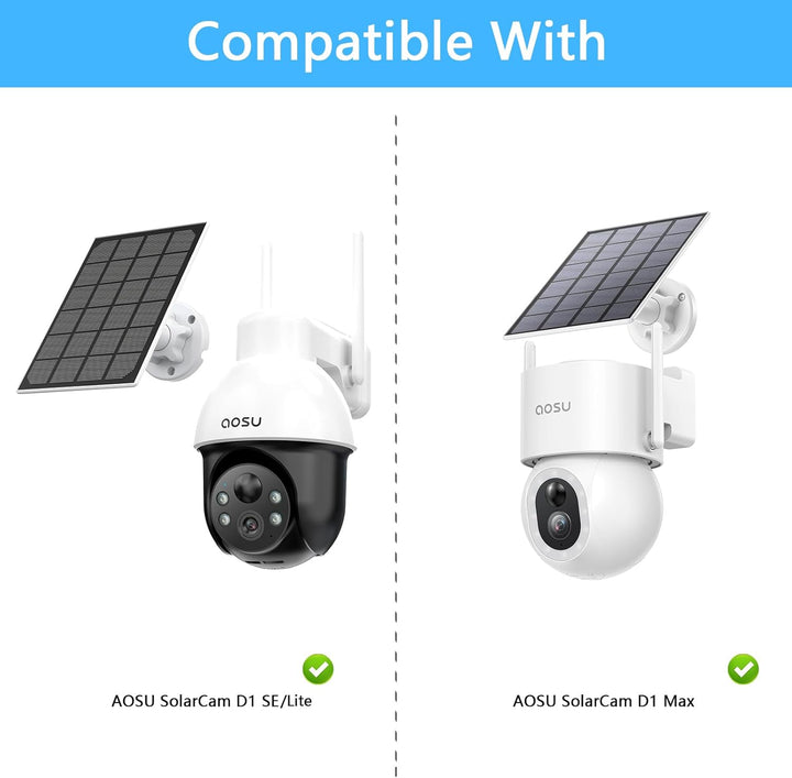 Dachrinnenhalterung für AOSU 2K/3MP Solar Überwachungskamera Aussen Akku (C9L) und AOSU 3K/5MP Überw