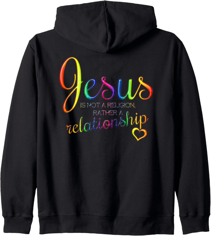 Message - Jesus Is Not A Religion 3 - Fan Fun Kapuzenjacke