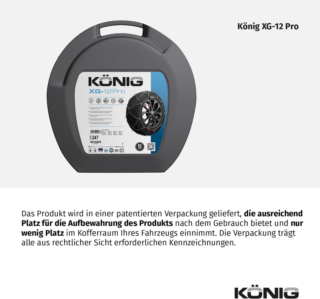 KÖNIG XG-12 Pro 250 - Schneeketten, XG-12 PRO 250