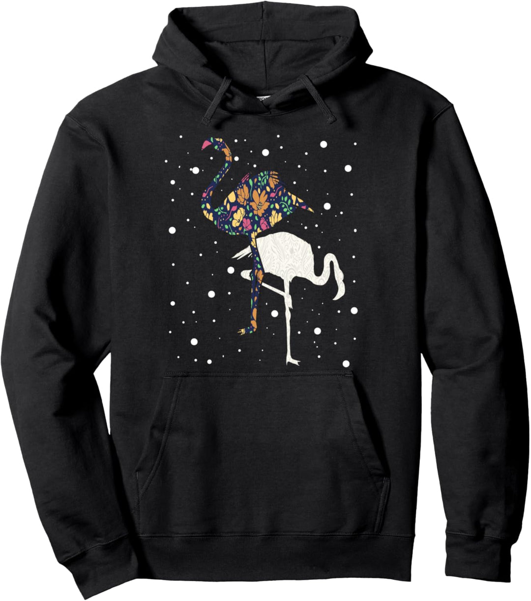Vintage Flamingo Pullover Hoodie