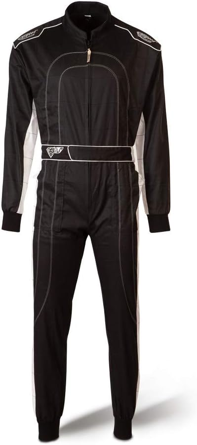 Speed Kartoverall Neptun Schwarz Weiss, Grösse:3XL