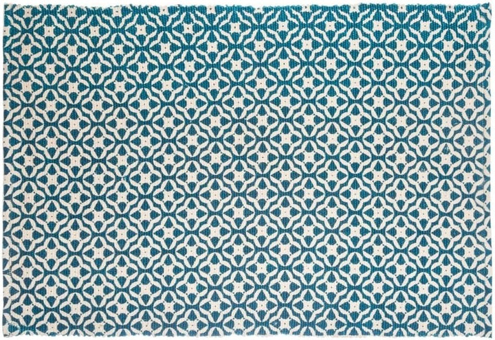 JJA Teppich aus Baumwolle, Bedruckt, 90 x 60 – 6 Verschiedene Modelle, Blau