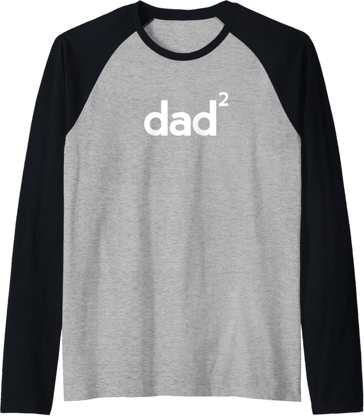 Herren Dad Gifts for Dad | Dad of 2 Two | Gift Fathers Day Math Raglan