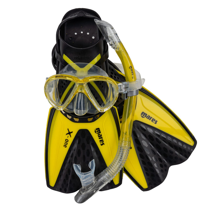 Mares Erwachsene Tauchset Set X-ONE MAREA S/M Gelb, S/M Gelb
