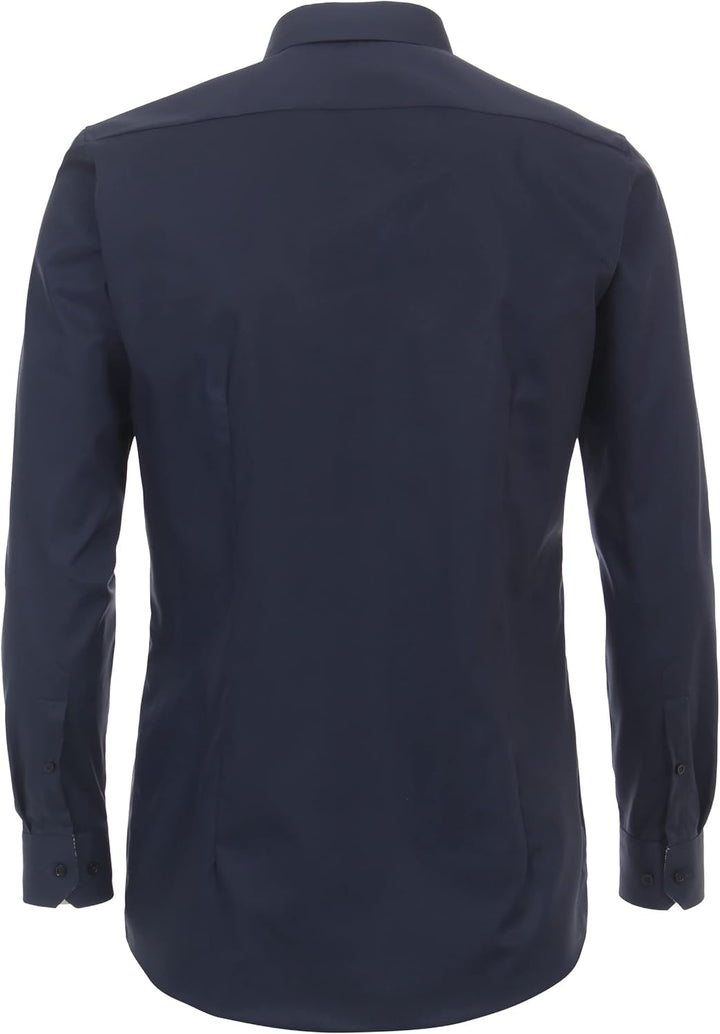 Venti - Body Fit - Herren Langarm Hemd (134024500), Grösse:44, Farbe:Blau (116)