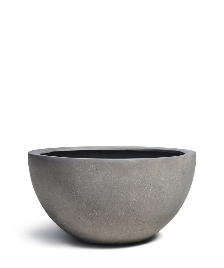Pflanzkübel Low Egg Pot 30 Beton Grau Schale * 33 x 33 x 16 cm * 10 Jahre Garantie